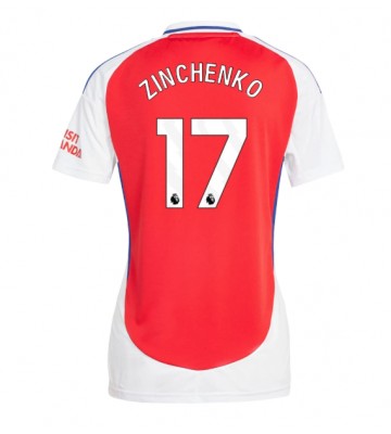 Arsenal Oleksandr Zinchenko #17 Primera Equipación Mujer 2024-25 Manga Corta